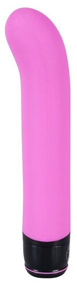 Розовый изогнутый вибратор Mr. Nice Guy - 23 см. - фото, цены