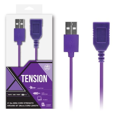 Фиолетовый удлинитель USB-провода - 100 см. - фото, цены