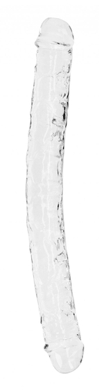 Двусторонний прозрачный фаллоимитатор - 34 см. - фото, цены