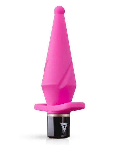 Розовый анальный вибратор LilPlug Vibrator - 13,5 см. - фото, цены