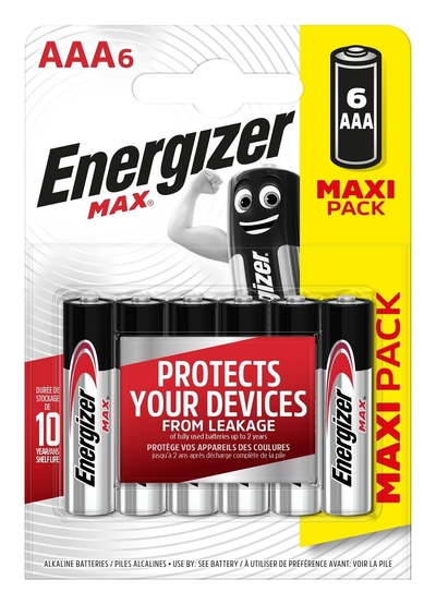 Батарейки Energizer Max E92/aaa1.5v - 6 шт. - фото, цены