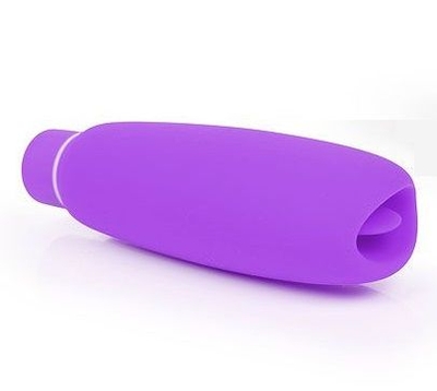 Фиолетовый клиторальный вибромассажер Mua - фото, цены