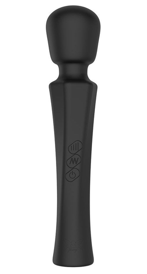 Черный силиконовый жезловый вибромассажёр Pixey Aquamini - фото, цены