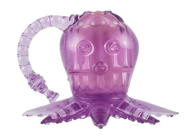 Фиолетовый вибростимулятор в виде осьминога - фото, цены