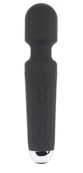 Черный жезловый вибратор Wacko Touch Massager - 20,3 см. - фото, цены