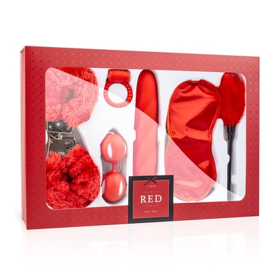 Эротический набор I Love Red Couples Box - фото, цены