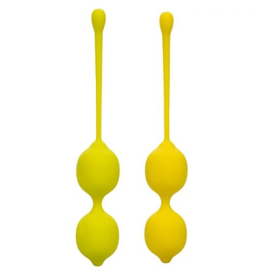 Набор вагинальных шариков-лимонов Kegel Training Set Lemon - фото, цены
