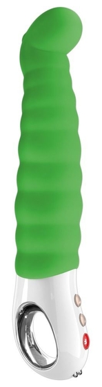 Зелёный вибратор-гусеница Patchy Paul - 22,8 см. - фото, цены