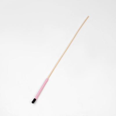 Деревянный стек с розовой ручкой - 60 см. - фото, цены