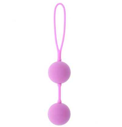 Розовые вагинальные шарики на силиконовой связке Good Vibes The Perfect Balls Pink - фото, цены