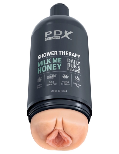 Телесный мастурбатор-вагина Shower Therapy Milk Me Honey - фото, цены