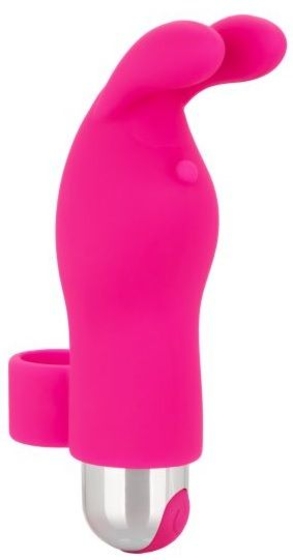 Розовая пулька-насадка на палец Finger Bunny - 8,25 см. - фото, цены