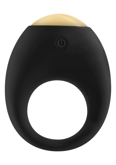 Черное эрекционное кольцо Eclipse Vibrating Cock Ring - фото, цены