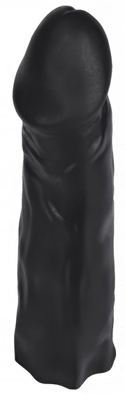 Черная насадка Harness для трусиков с плугом №27 - 19,5 см. - фото, цены