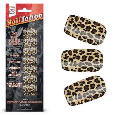 Набор лаковых полосок для ногтей Леопард Nail Foil - фото, цены