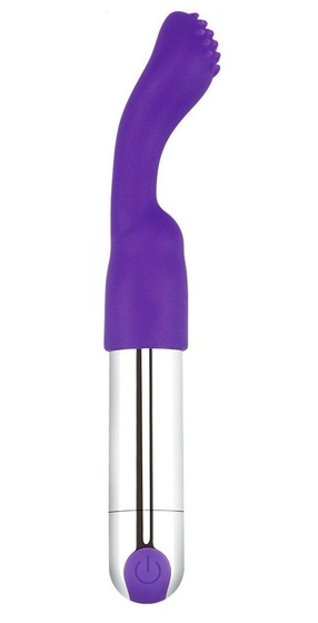 Фиолетовый перезаряжаемый вибратор Rechargeable Ijoy Versatile Tickler - 14,5 см. - фото, цены