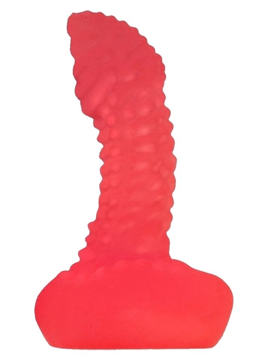 Розовый анальный фаллоимитатор для массажа простаты - 9,5 см. - фото, цены