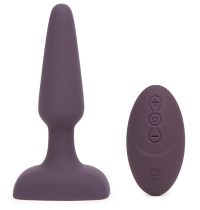 Фиолетовая вибровтулка Feel So Alive Rechargeable Vibrating Pleasure Plug - 14 см. - фото, цены