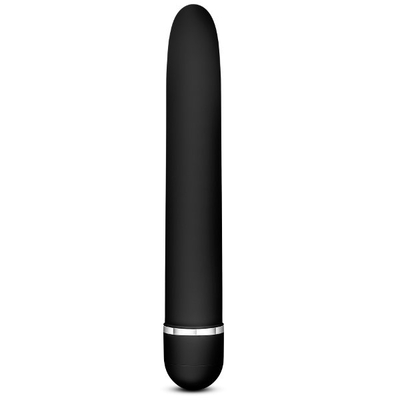 Черный классический вибратор Luxuriate - 17,8 см. - фото, цены