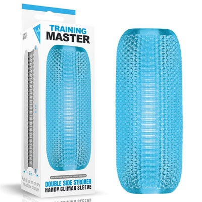 Голубой мастурбатор Training Master Double Side Stroker - фото, цены