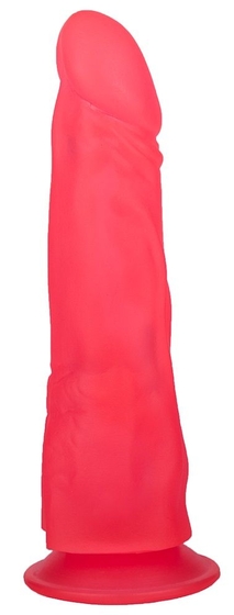 Розовый фаллоимитатор на присоске - 18,8 см. - фото, цены