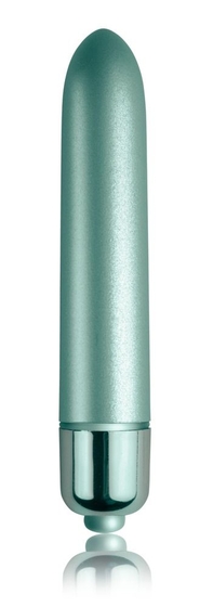 Зеленый мини-вибратор Touch of Velvet - 10,3 см. - фото, цены