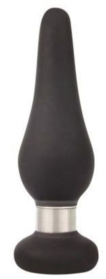 Черная коническая втулка с ограничителем - 10 см. - фото, цены