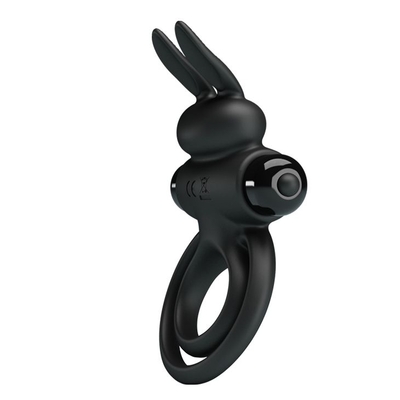 Черное эрекционное кольцо с вибростимуляцией клитора Vibrant Penis Ring Iii - фото, цены