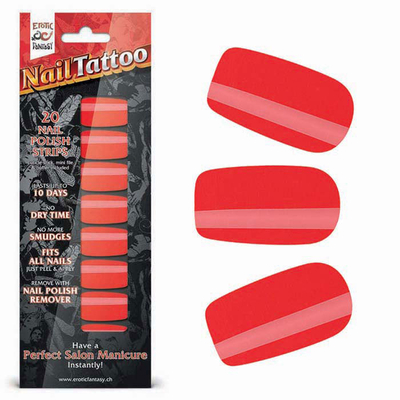 Набор лаковых полосок для ногтей Красный шик Nail Foil - фото, цены