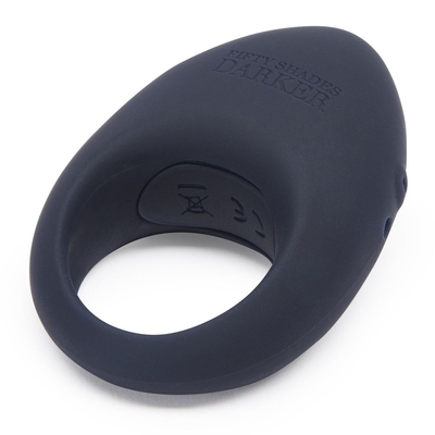 Тёмно-синее эрекционное кольцо Release Together Usb Rechargeable Cock Ring - фото, цены