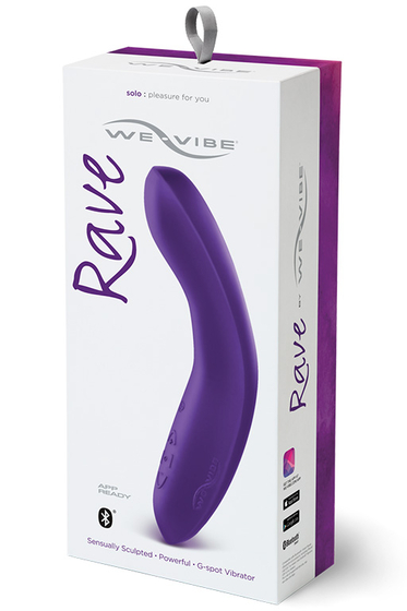 Фиолетовый вибромассажёр We Vibe Rave Purple - 19,3 см. - фото, цены