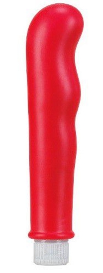 Красный вибромассажёр с наплывами Pure Vibes - 17,8 см. - фото, цены