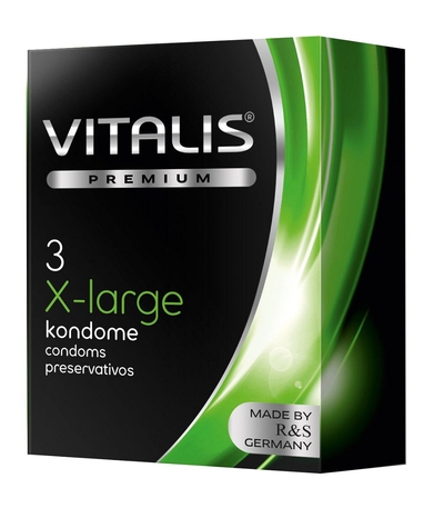 Презервативы увеличенного размера Vitalis Premium x-large - 3 шт. - фото, цены
