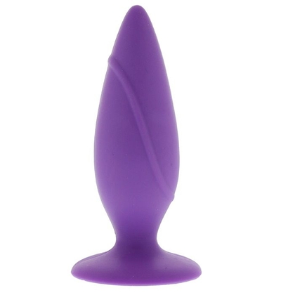 Фиолетовая анальная пробка Mojo Spades Small Butt Plug - 10 см. - фото, цены