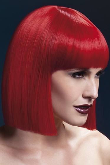 Красный парик Lola - фото, цены