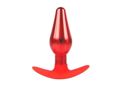 Красная анальная каплевидная втулка - 10,9 см. - фото, цены