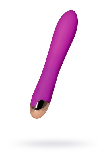 Фиолетовый вибратор-ротатор Lova-lova - 17,5 см. - фото, цены