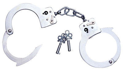 Металлические наручники со связкой ключей - фото, цены