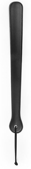 Черная гладкая классическая шлепалка с ручкой - 48 см. - фото, цены