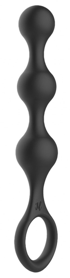 Черная насадка на пенис для двойной стимуляции James - 21 см. - фото, цены