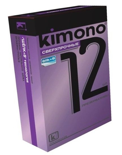 Сверхпрочные презервативы Kimono - 12 шт. - фото, цены
