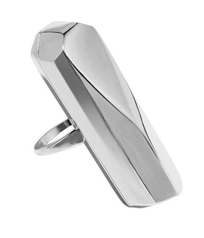 Серебристое кольцо-вибратор Palma Silver Size 6 - фото, цены