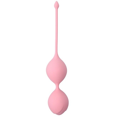 Розовые вагинальные шарики See You In Bloom Duo Balls 36mm - фото, цены