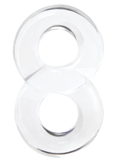 Прозрачное эрекционное кольцо с подхватом мошонки Lucky 8 - фото, цены
