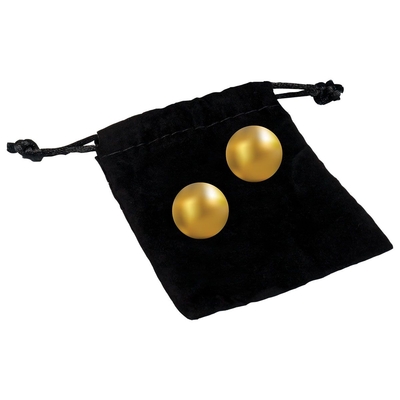 Вагинальные шарики 24К Gold Plated Pleasure Balls с золотым покрытием - фото, цены
