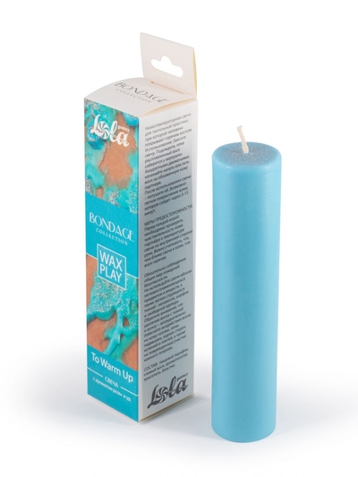 Голубая БДСМ-свеча To Warm Up - фото, цены