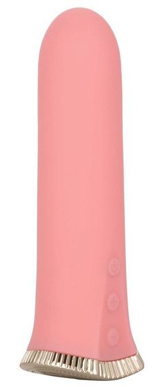 Нежно-розовый мини-вибромассажер Uncorked Rose - 12 см. - фото, цены