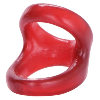 Красное эрекционное кольцо с подхватом Colt Snug Tugger - фото, цены