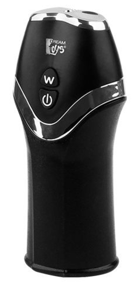 Черный вибратор для головки пениса Magic Pipe Master - фото, цены