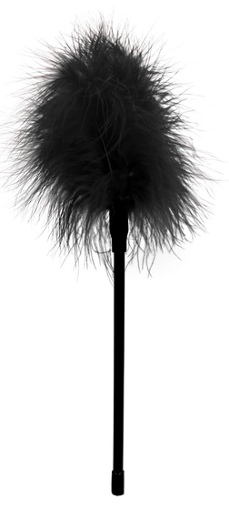 Черная пуховка Feather - 27 см. - фото, цены